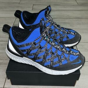 Nike React Terra Gobe Acg The Abyss 2019 - BV6344-400 Sz 10 Hyper Royal/Black